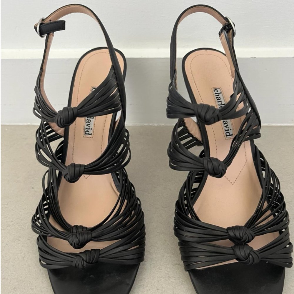 Charles David Crest Heeled Slingback Sandal